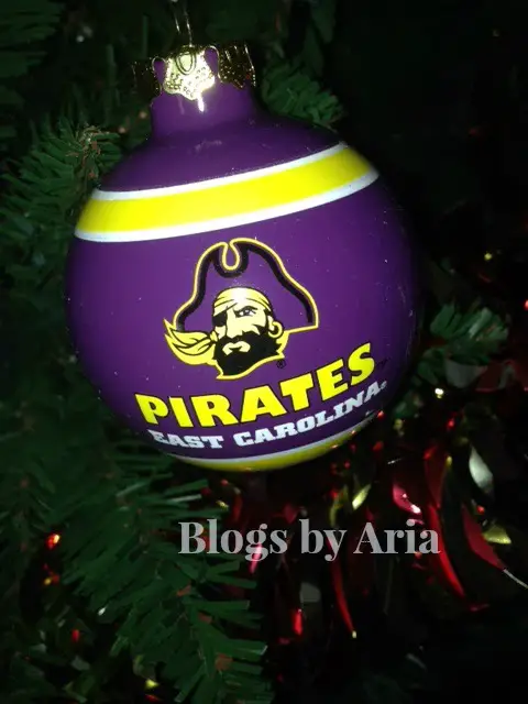 ECU Pirates Tree Ornament