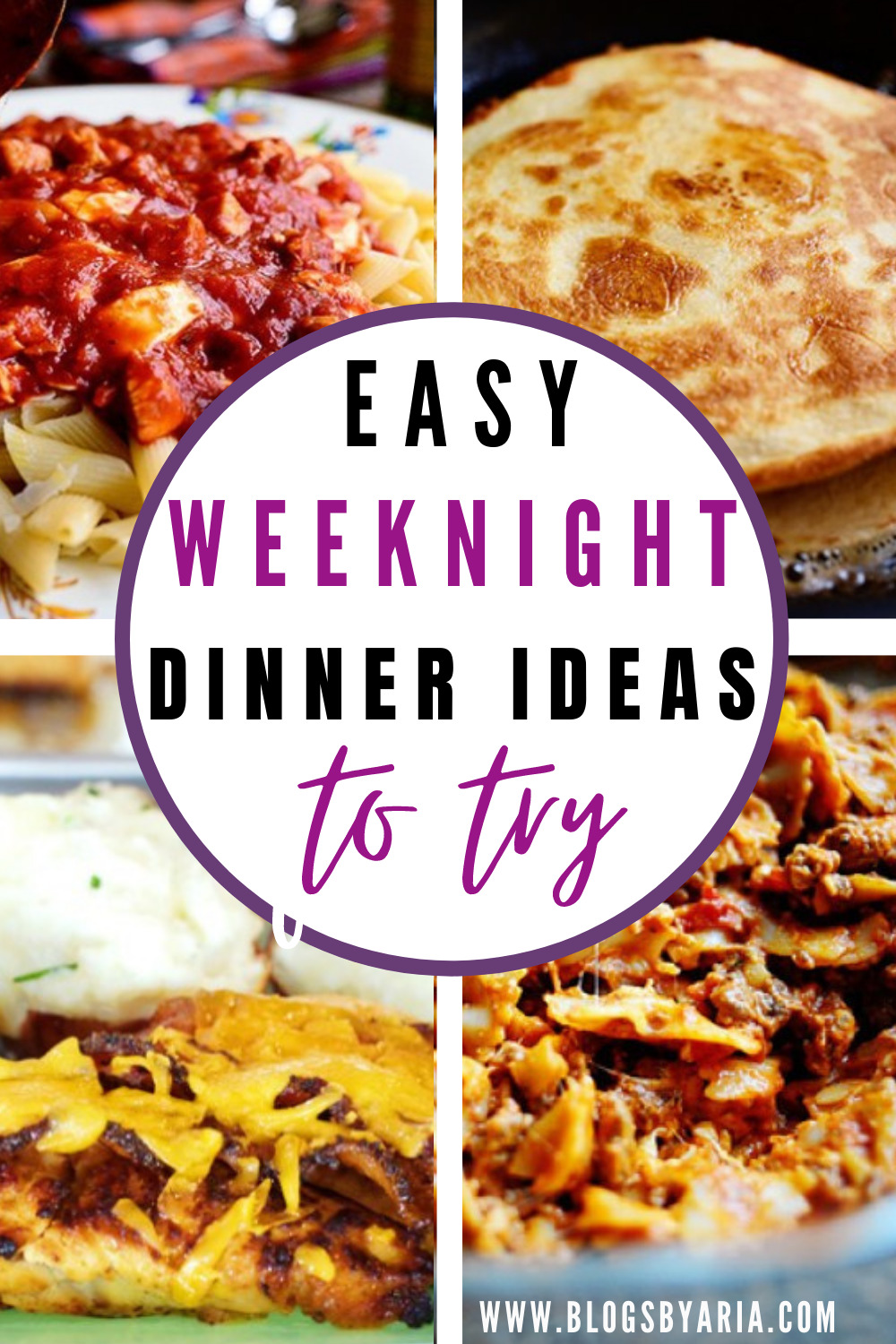 easy weeknight dinners to try to get out of your dinner rut