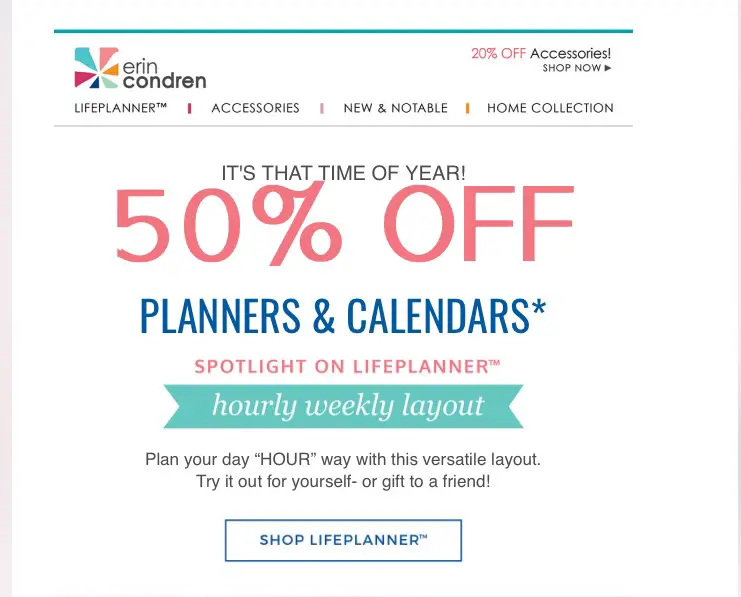 Erin Condren Life Planner sale