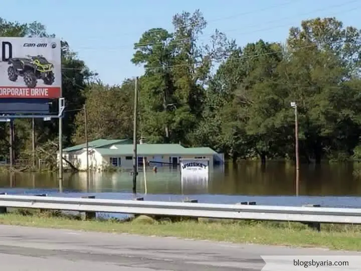 area floods from hurricane matthew