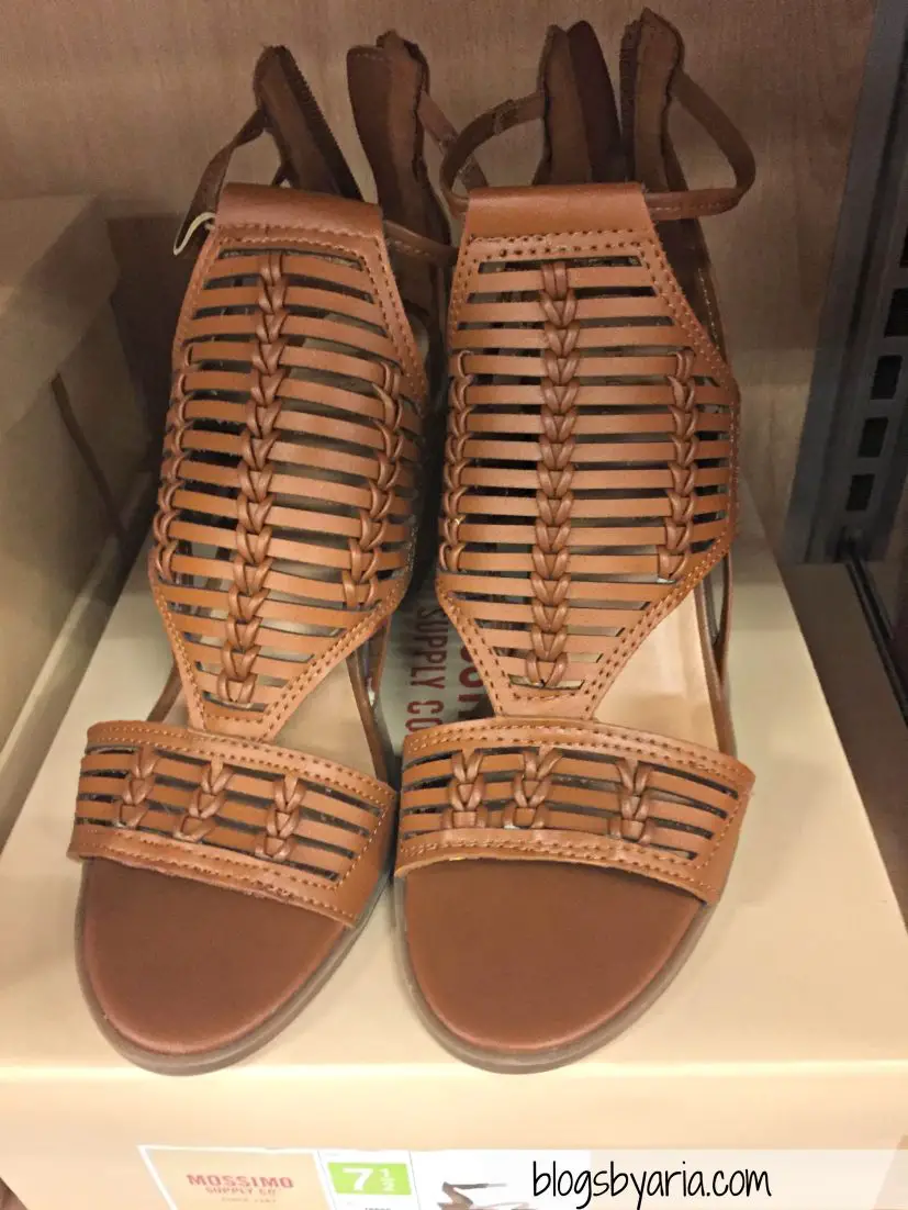 Kerina Leather Braided Heeled Huarache Sandals - Merona
