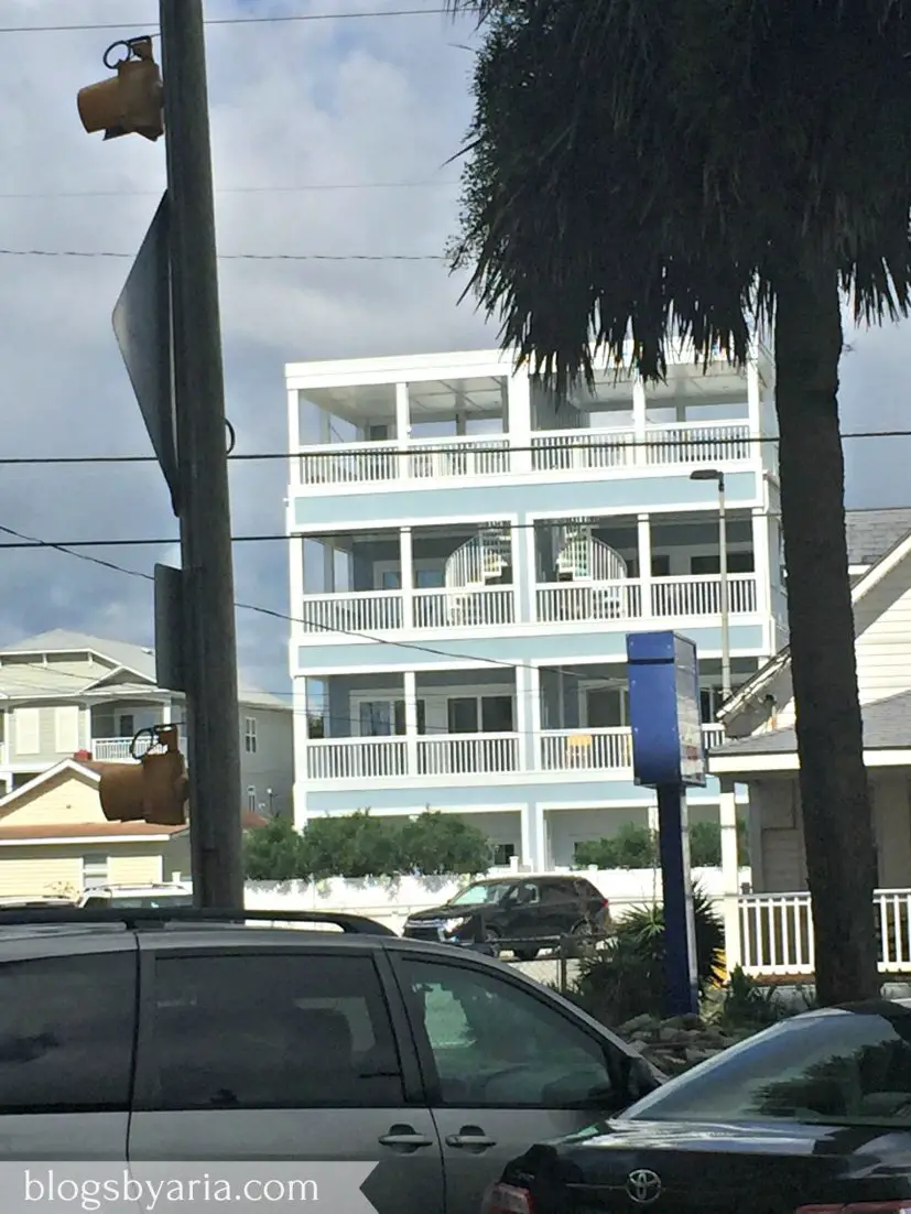 beach house with spiral staircase