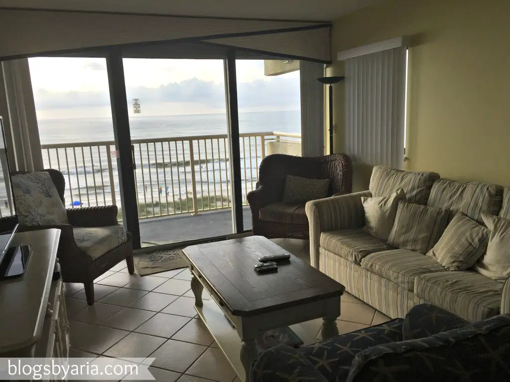 living room in beach house