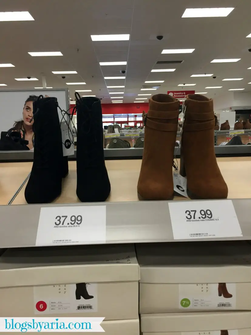 Fall booties at Target