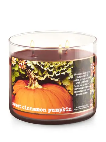 Bath & Body Works - Sweet Cinnamon Pumpkin 3 wick candle