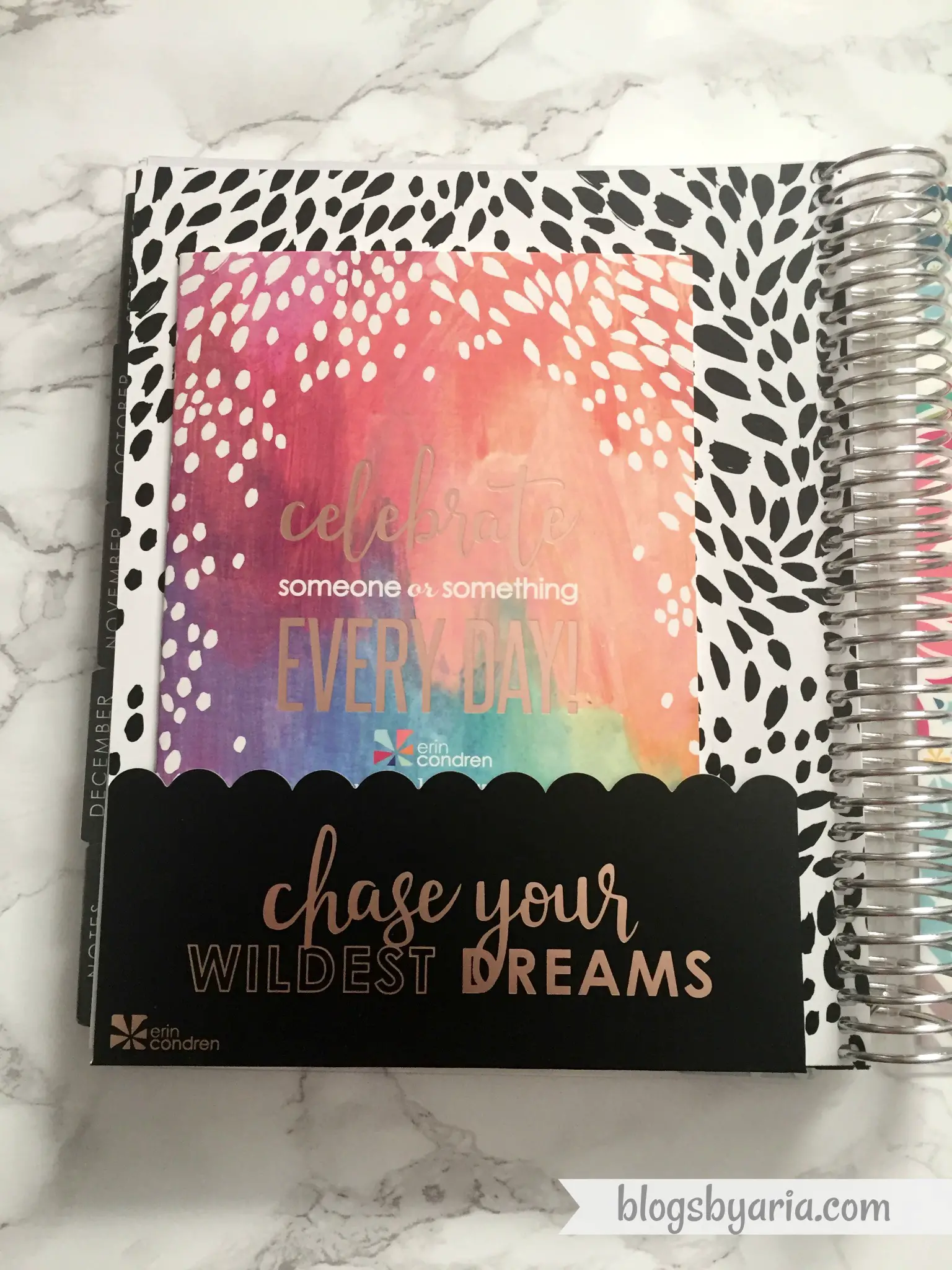 2018 Erin Condren Life Planner pocket folder with perpetual calendar