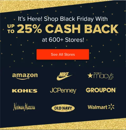 Shop Black Friday with Ebates