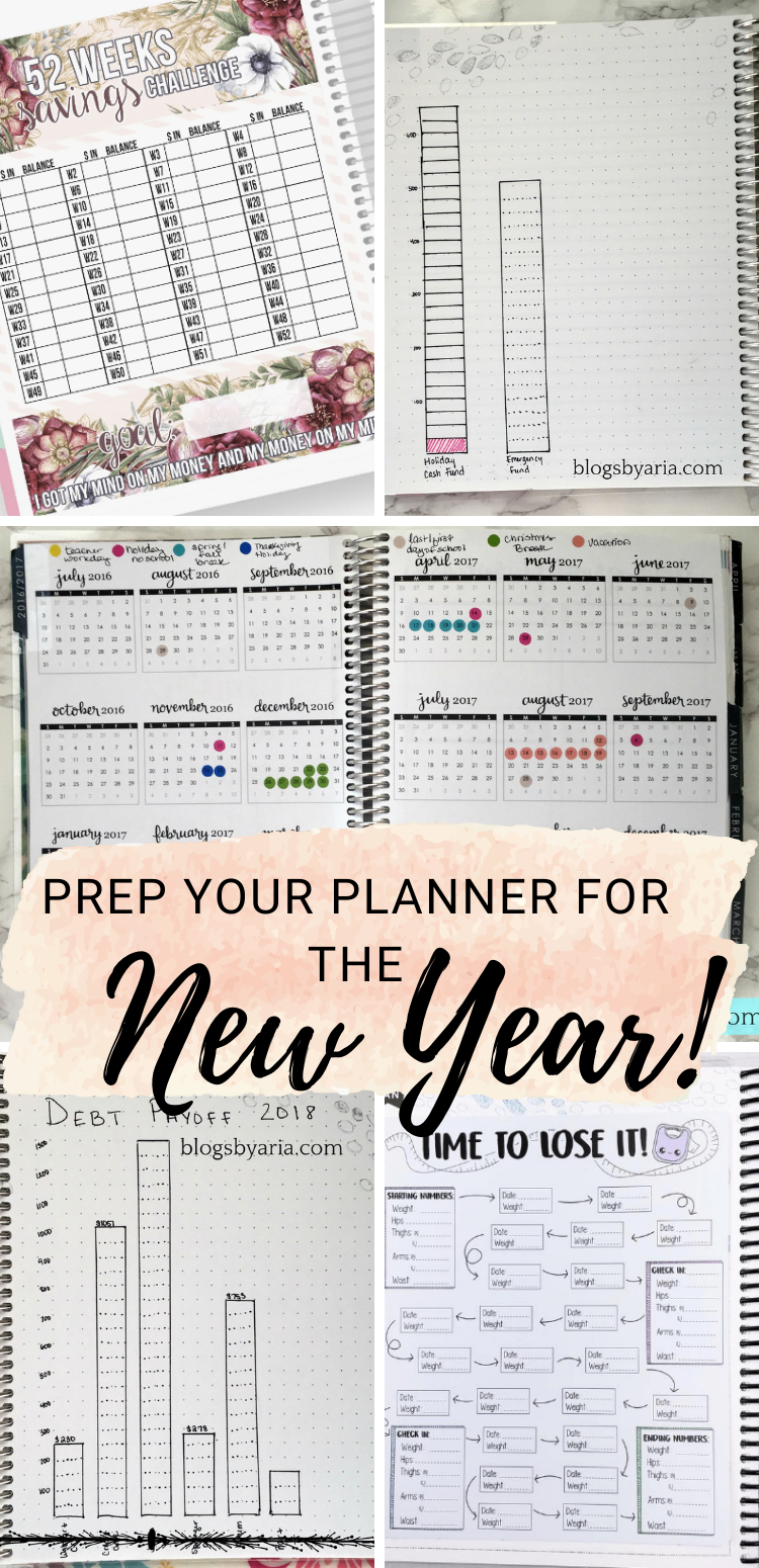 prep your planner for the new year