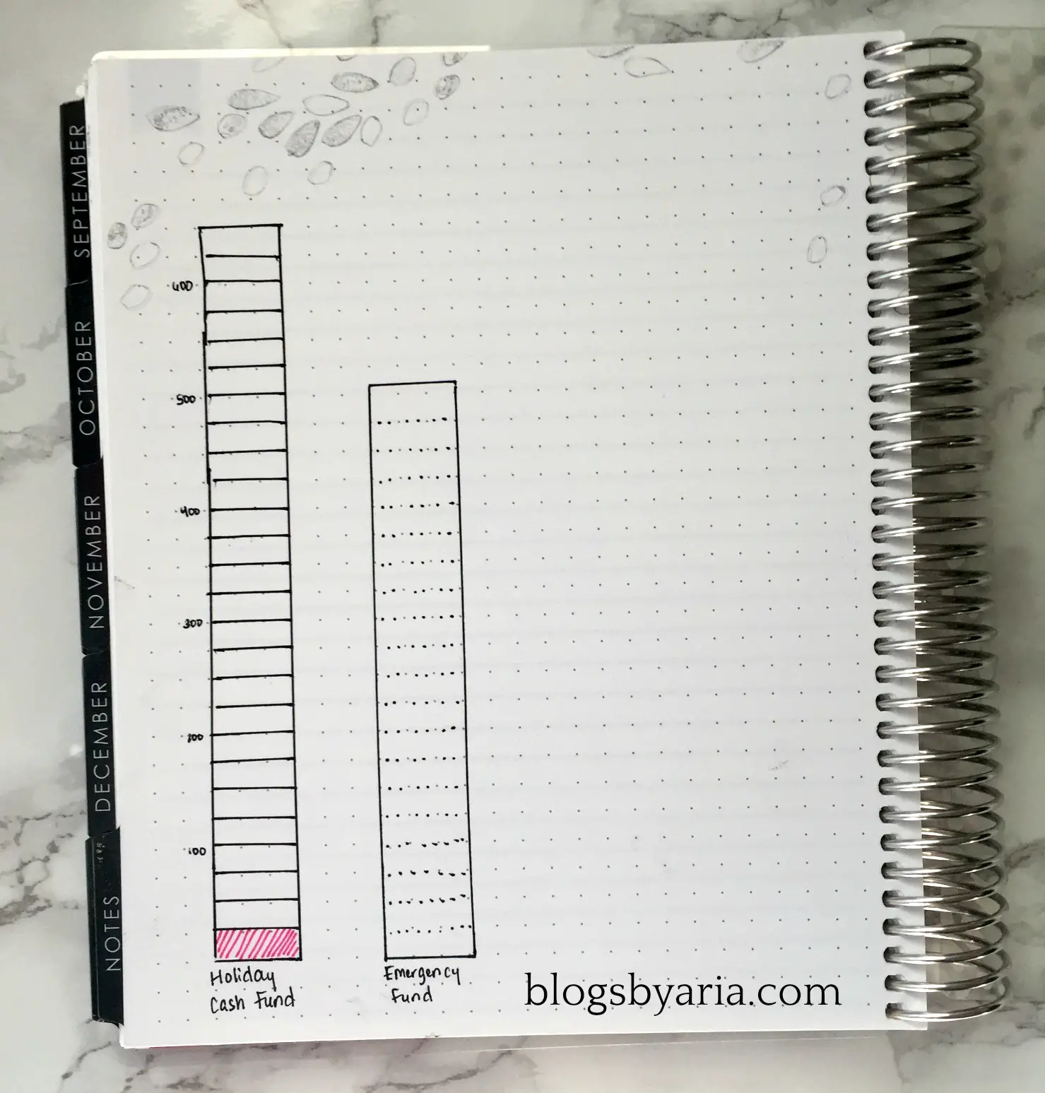 Savings Tracker - Prepping Your Planner for the New Year