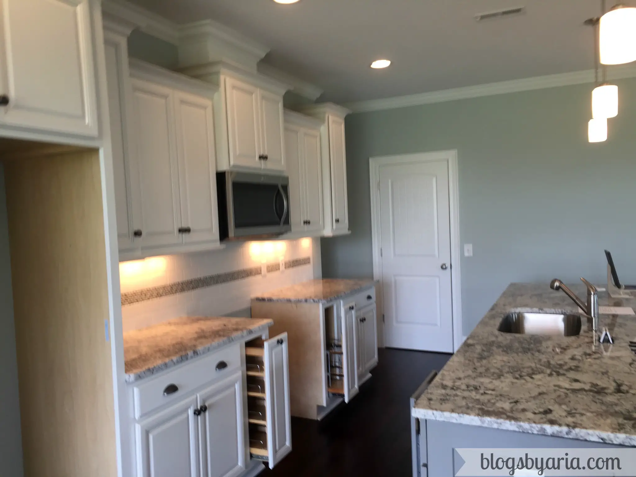 white kitchen granite counters kitchen tour