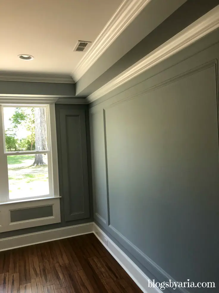 wall panelling and trim work