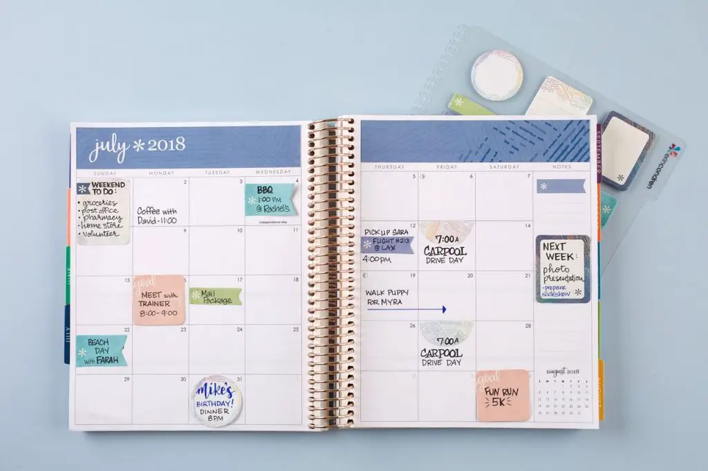 Using Stylized Sticky Notes in Erin condren Life Planner