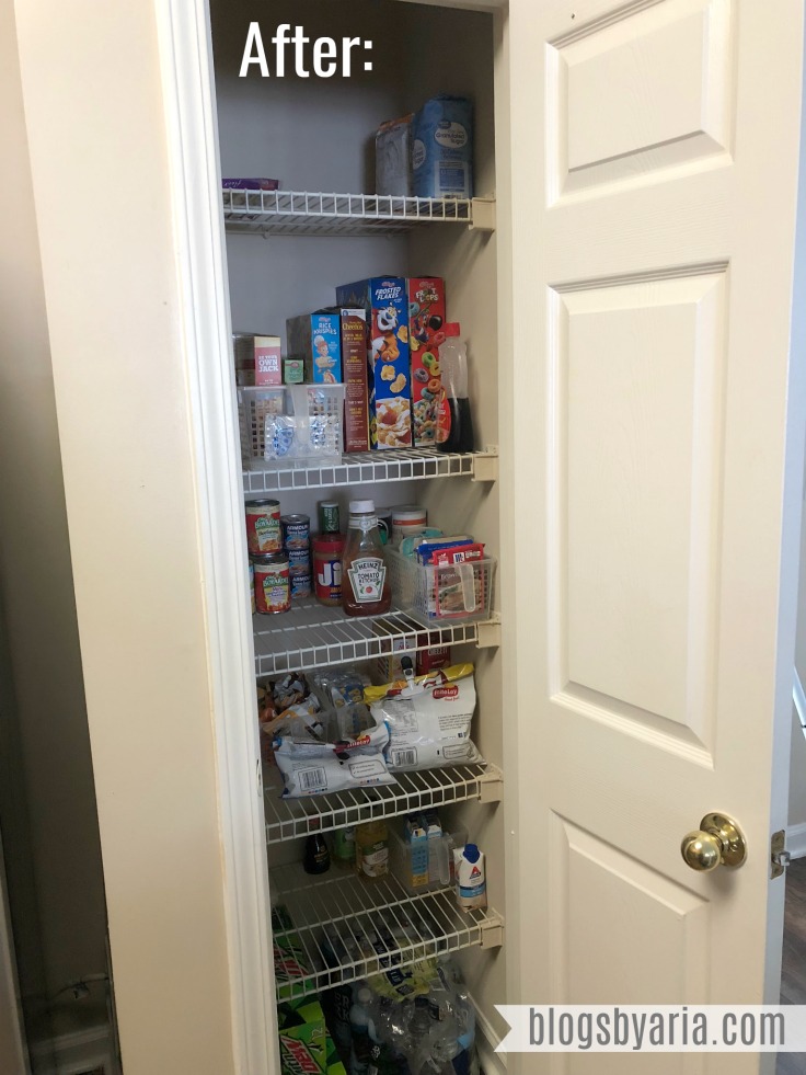 Simple Pantry Organization After