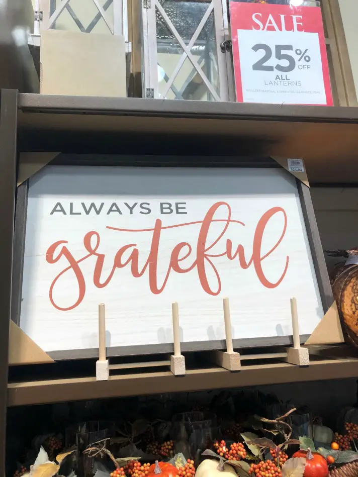 Always be Grateful Wood Plaque