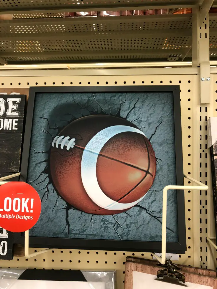 Football Wood Wall Decor