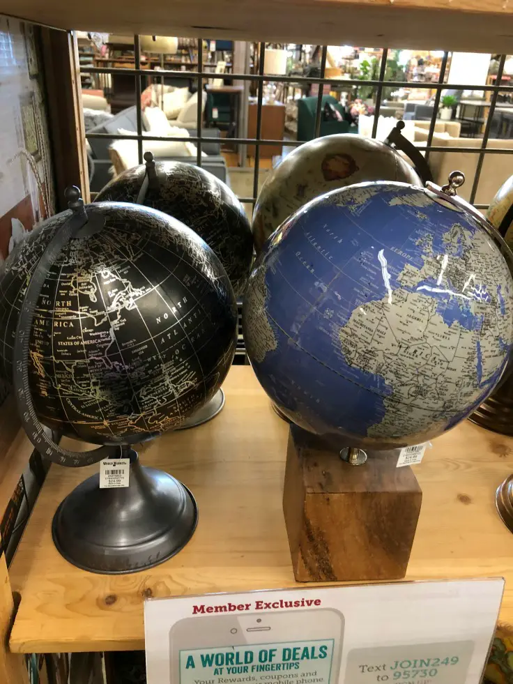 Black and Blue Globes