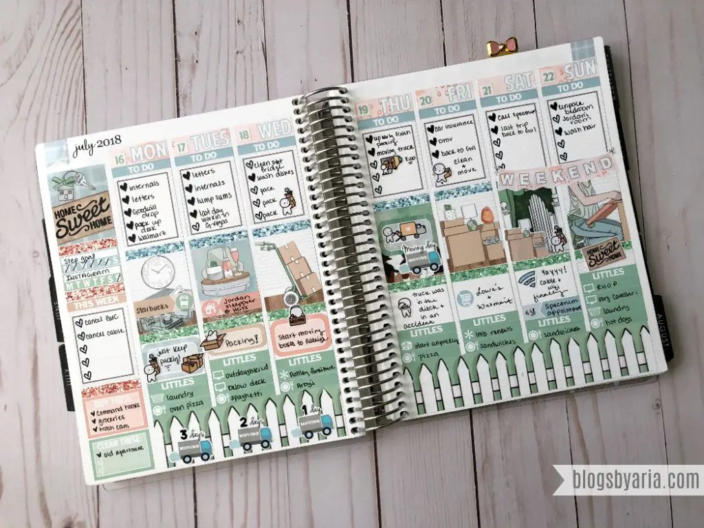 planning with planner stickers