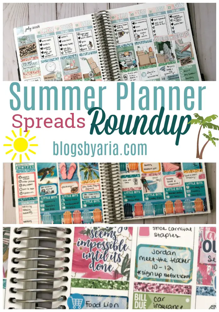 Summer Planner Spreads Roundup