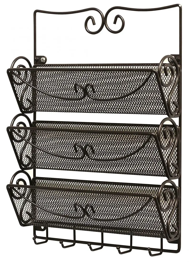 3 tier mail organizer for kitchen or entryway