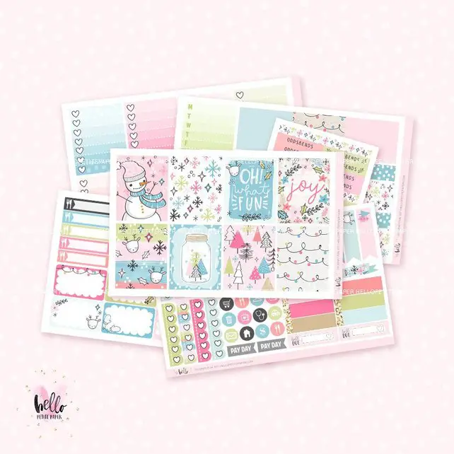 Hello Petite Paper Oh What Fun Weekly Planner Kit