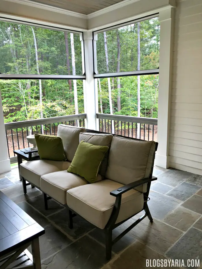 screened porch with retractable screens
