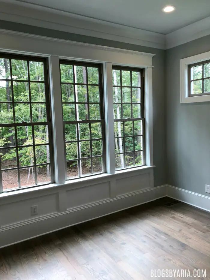 window casings, baseboard and crown molding