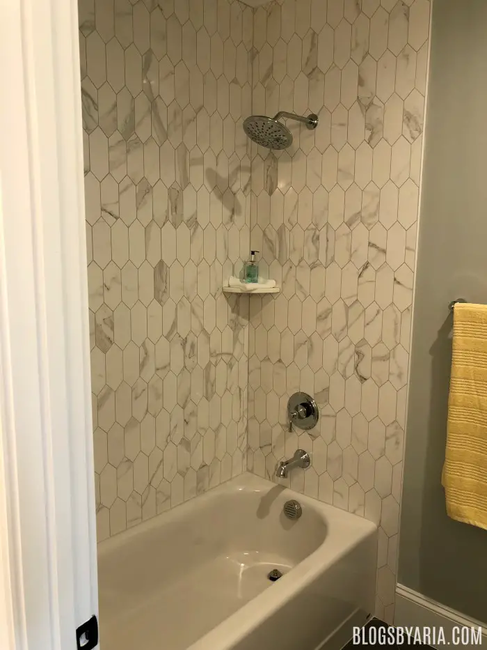 love the shower tile very unique