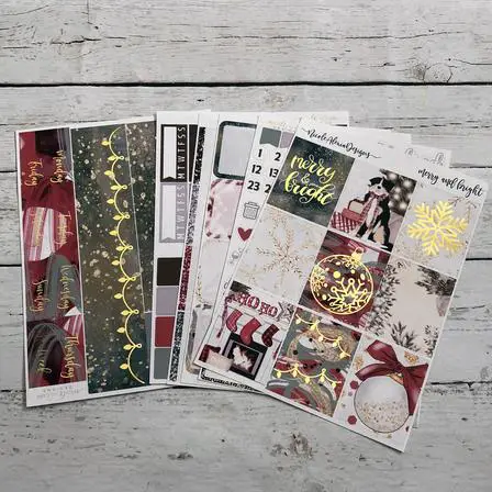 Nicole Alexia Designs Foil Merry and Bright Deluxe Weekly Kit