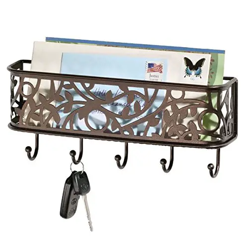letter holder and key rack organizer for entryway