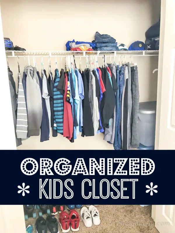 Organized Kids Closet