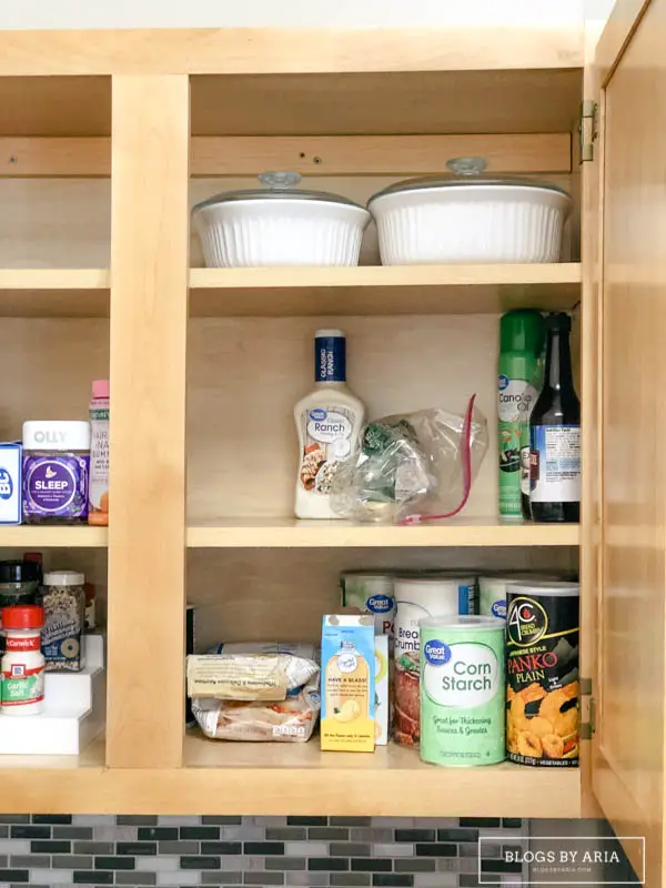 Organized Medicine and Kitchen Cabinet