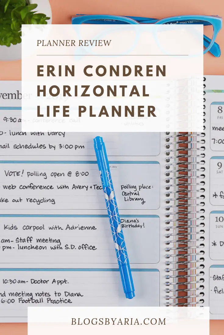 Erin Condren Horizontal Life Planner Review