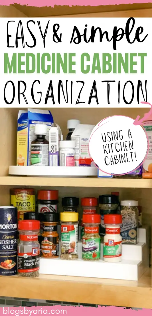 Organize a Medicine (Vitamin) Cabinet with InterDesign Lazy Susans