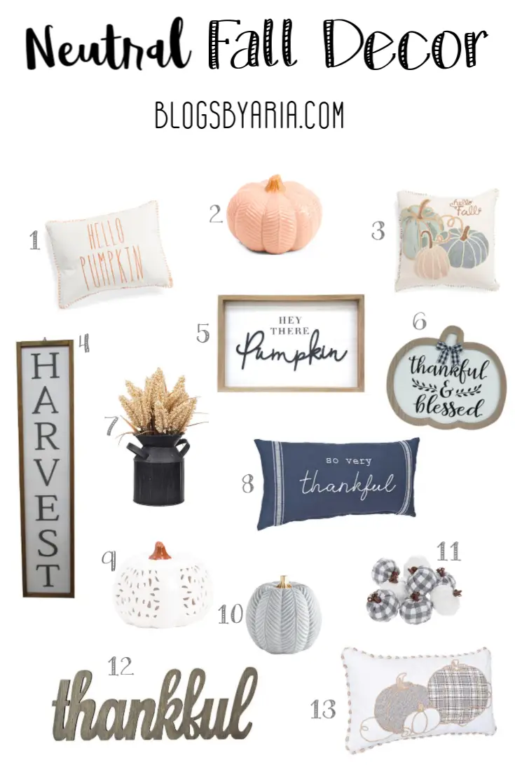 Neutral Fall Decor