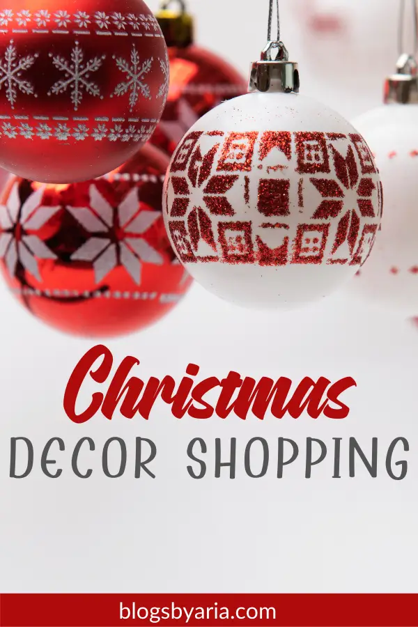 Christmas Decor Shopping