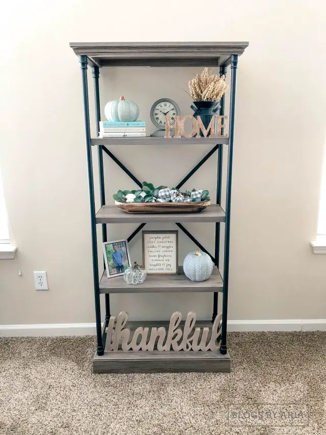 Threshold Conway Cast Iron bookshelf fall decor