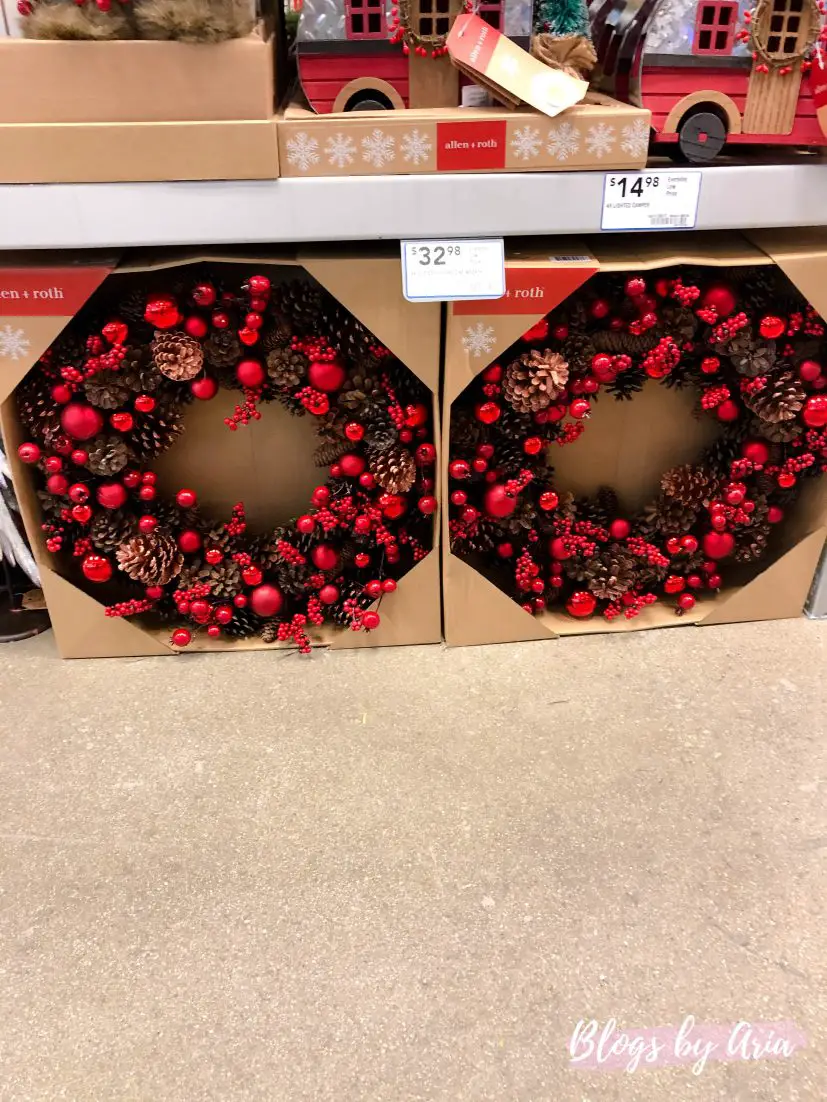 berry and pine cone wreath