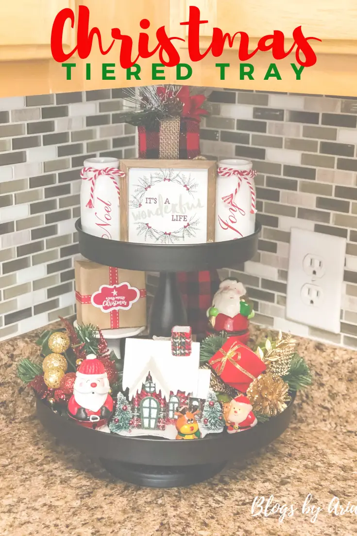 Christmas Tiered Tray Decorating Ideas