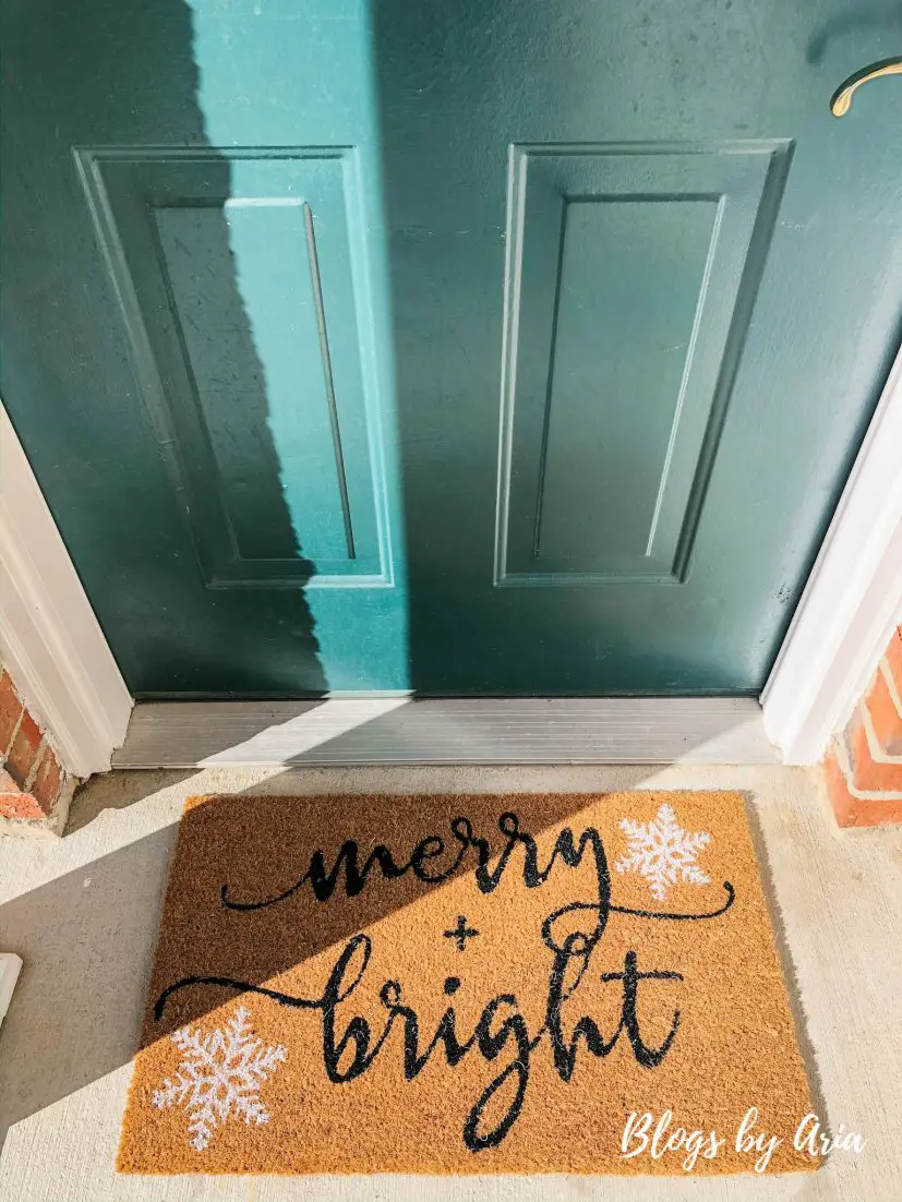 merry + bright doormat