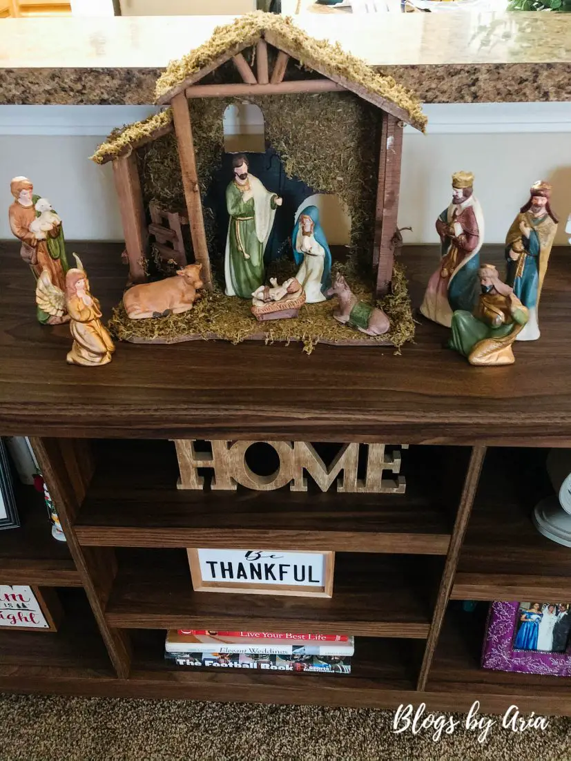 farmhouse nativity set