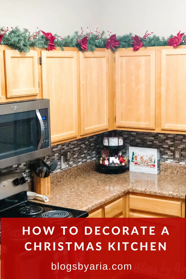 how to decorate a christmas kitchen