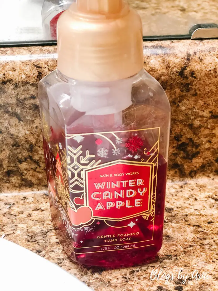 winter candy apple soap