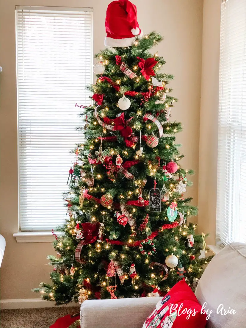 tartan plaid Christmas tree
