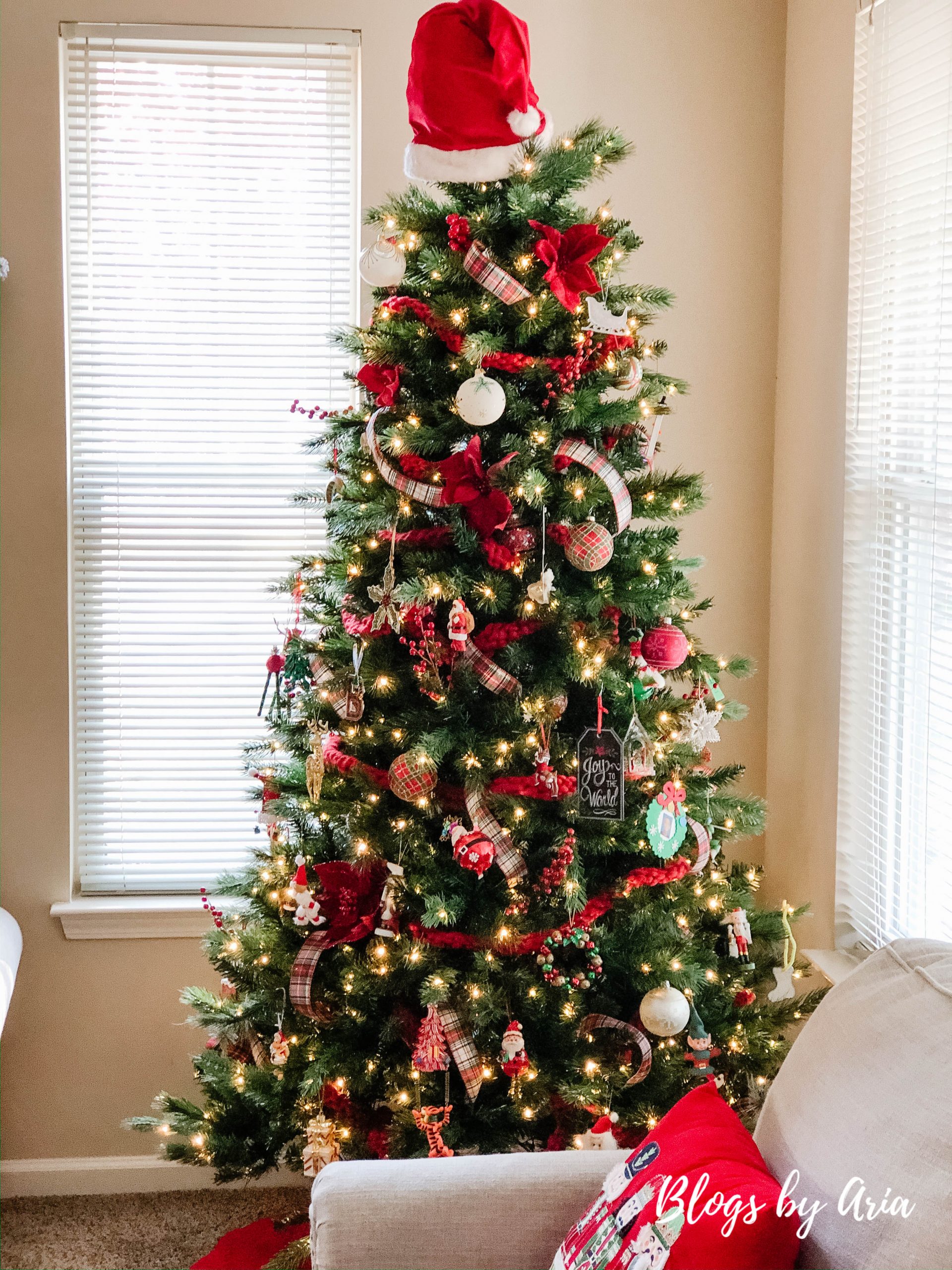 Our Tartan Plaid Christmas Tree - Blogs by Aria