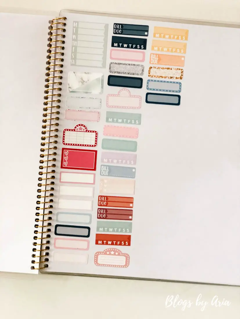 planner sticker organization
