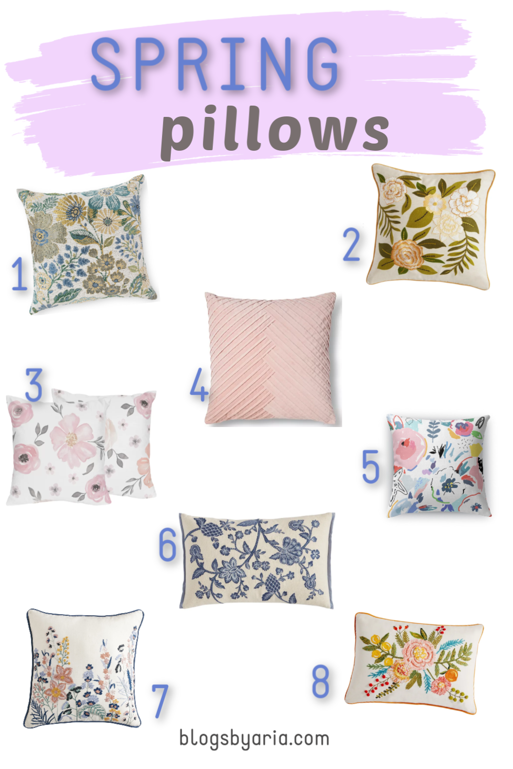 Refresh your home with Spring pillows