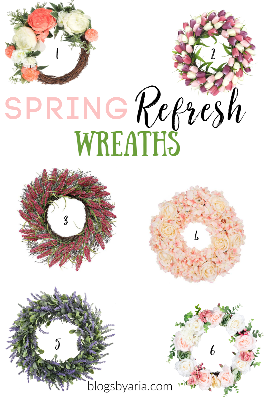 A Spring Wreath freshens up a space