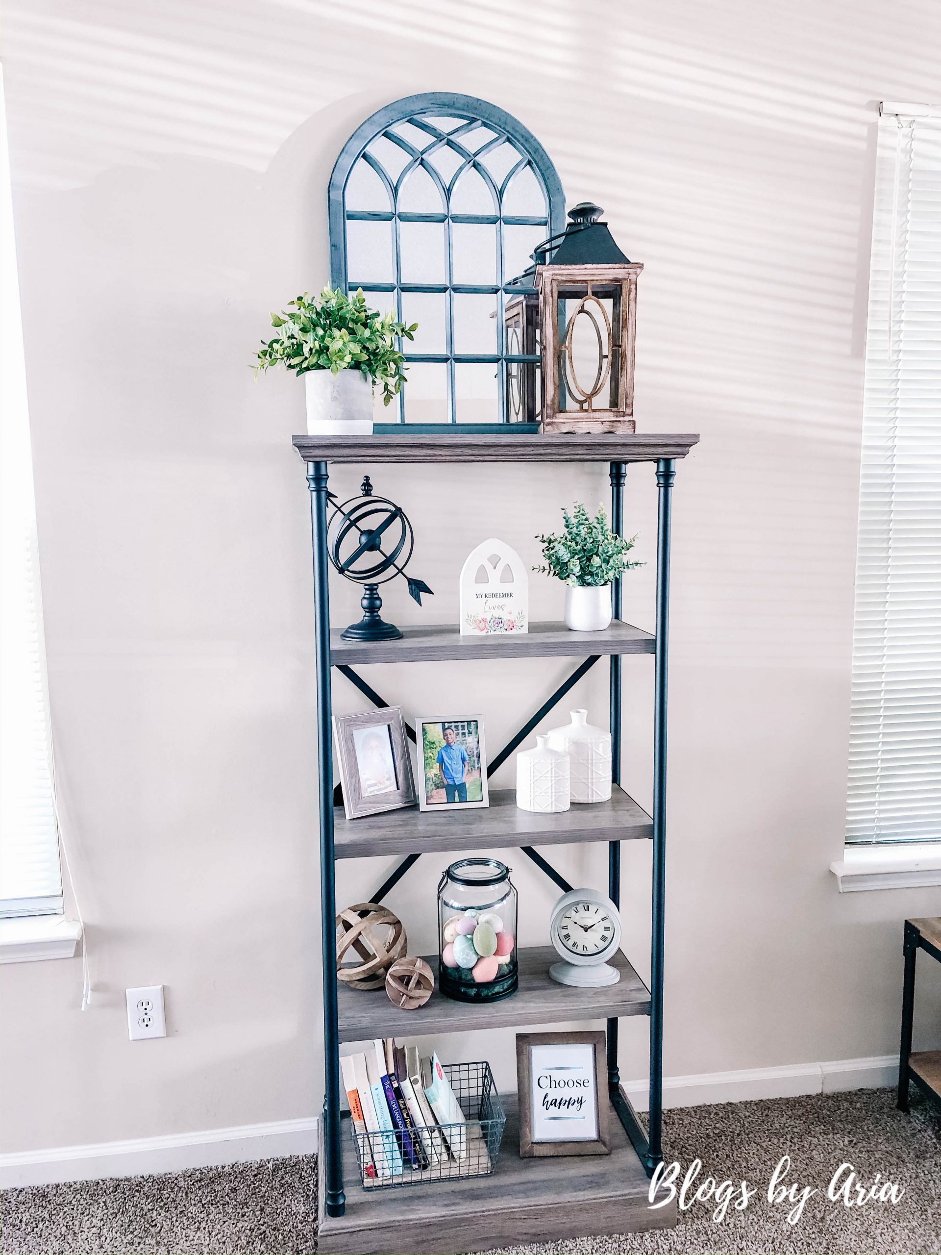 Spring Shelf Decor