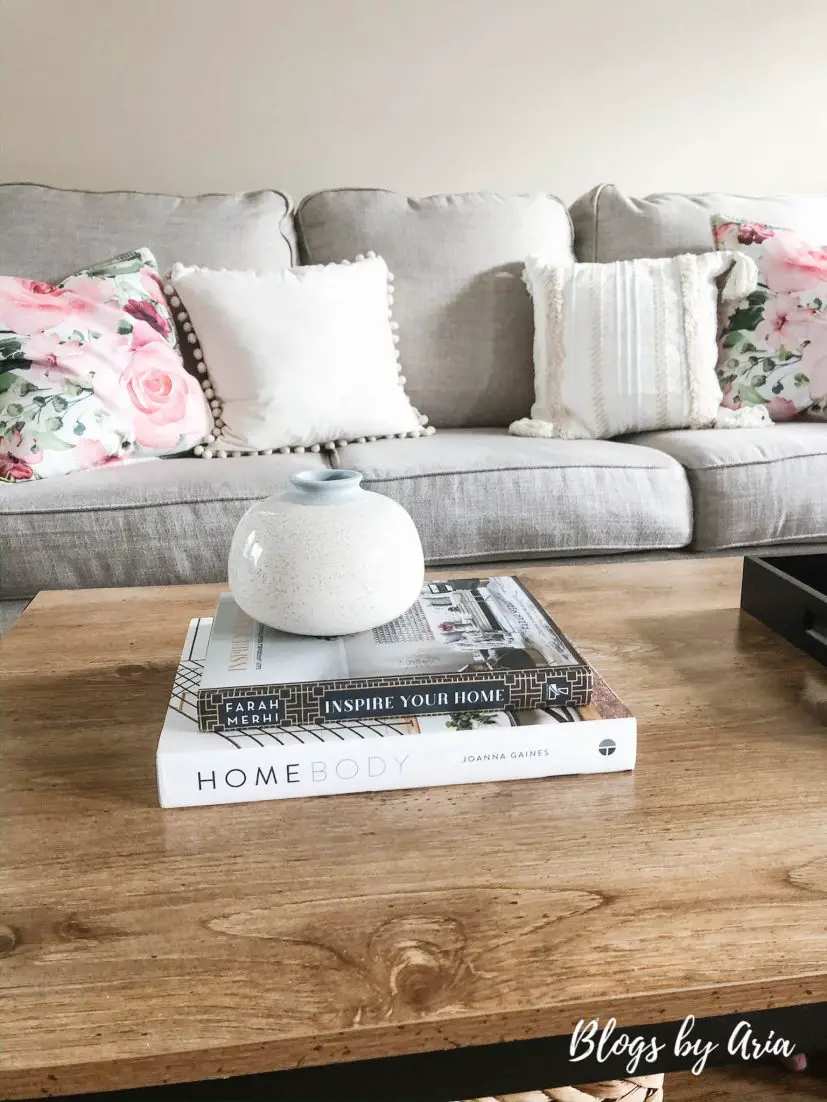 neutral coffee table books