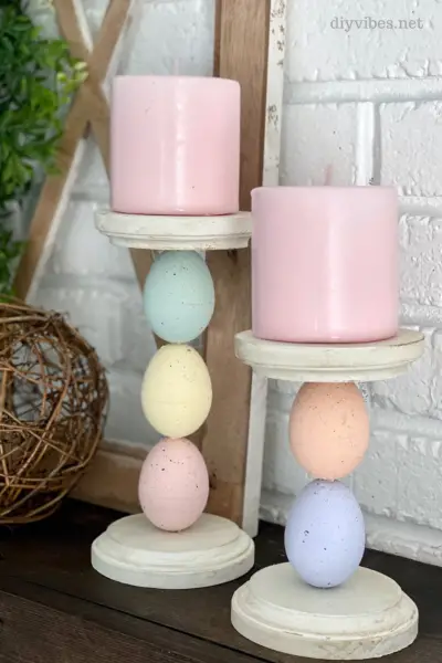DIY Easter Egg Candle Holders